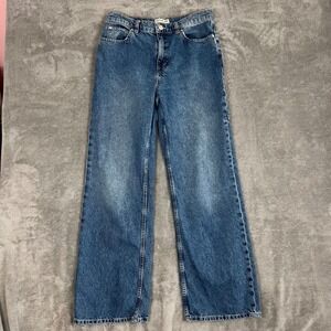 We the Free Tinsley Baggy High Rise Straight Leg Jeans Womens 29 Medium Denim